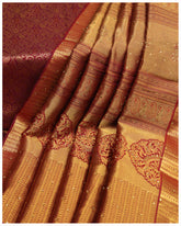 Wedding Saree  Wedding & Bridal Party Dresses  traditional bridal wear  Pure Kanchipuram Ruby Color Wedding Saree  Pure Kanchipuram Brocade Wedding Saree  Pure Kanchipuram  kerala bridal saree collections  Kanchipuram Golden Tissue Wine Red Color Wedding Saree  Brocade Bridal Saree  bridal wears  bridal wear  Bridal sarees online  Bridal sarees  Bridal saree online  Bridal saree collections  Bridal saree  bridal collections  bridal collection  affordable bridal sarees online  affordable bridal sarees