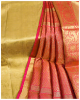 Wedding Saree  Wedding & Bridal Party Dresses  traditional bridal wear  Pure Kanchipuram Brocade Chiku & Pink Color Wedding Saree  Pure Kanchipuram Brocade Wedding Saree  Pure Kanchipuram  kerala bridal saree collections  Chiku & Pink Colour Wedding Saree  Brocade Bridal Saree  bridal wears  bridal wear  Bridal sarees online  Bridal sarees  Bridal saree online  Bridal saree collections  Bridal saree  bridal collections  bridal collection  affordable bridal sarees online  affordable bridal sarees