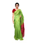 Textured Parrot Green Occasional Wear Semi Jute Saree Sarees sreevalsamsilks