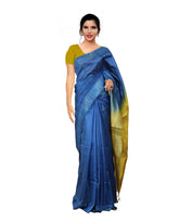 Textured Blue Daily  Wear Semi Jute Saree Sarees sreevalsamsilks