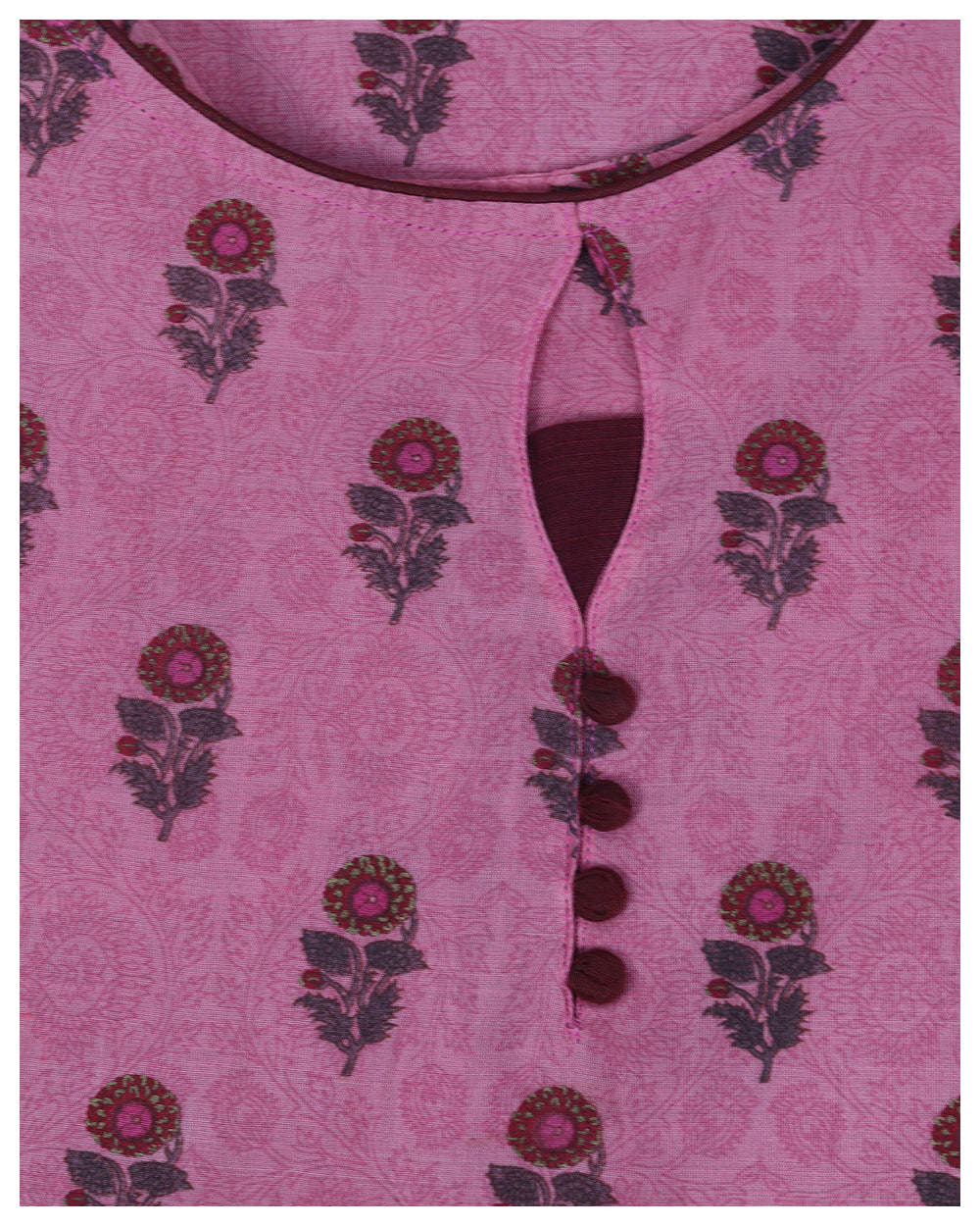 Pink Printed Kurta For Women&