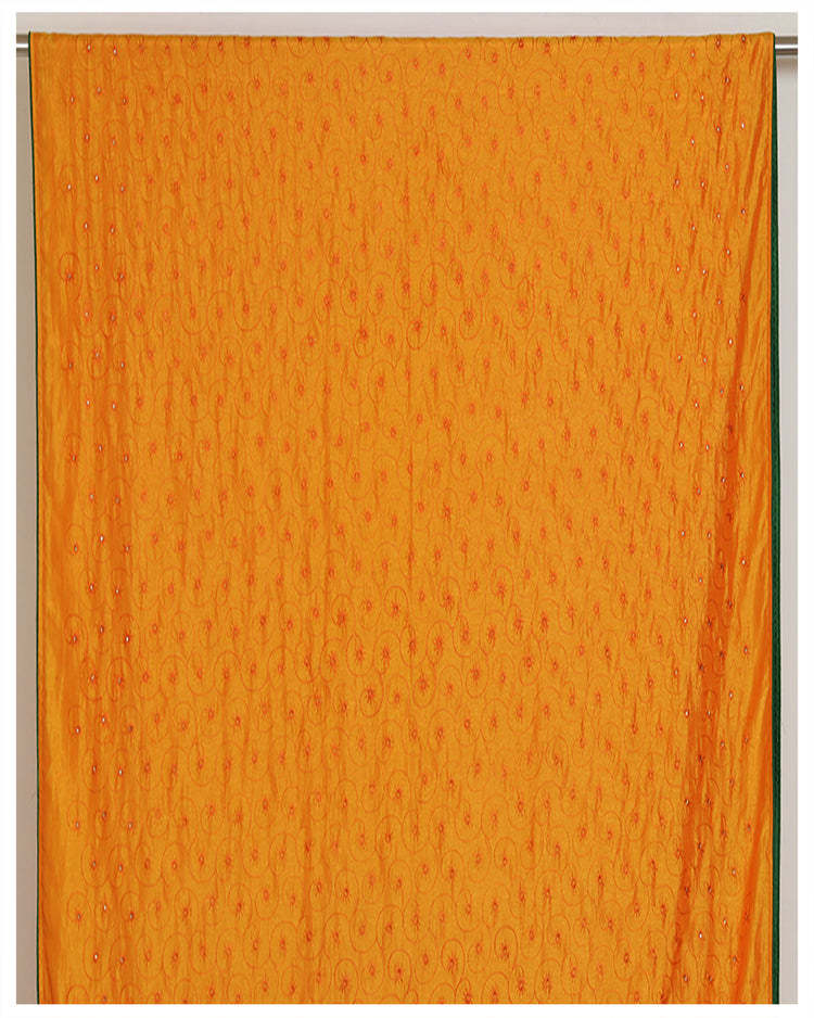 Golden yellow sana silk fancy saree for party wear Sarees sreevalsamsilks