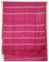 Rani pink colour semi jute Daily wear saree Sarees sreevalsamsilks