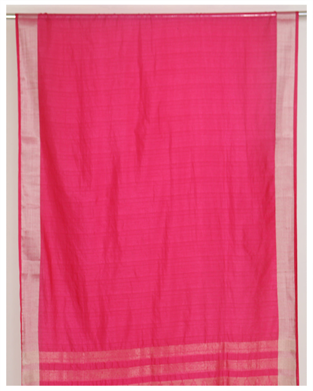 Raspberry Pink Semi Jute Casual Wear Saree Sarees sreevalsamsilks