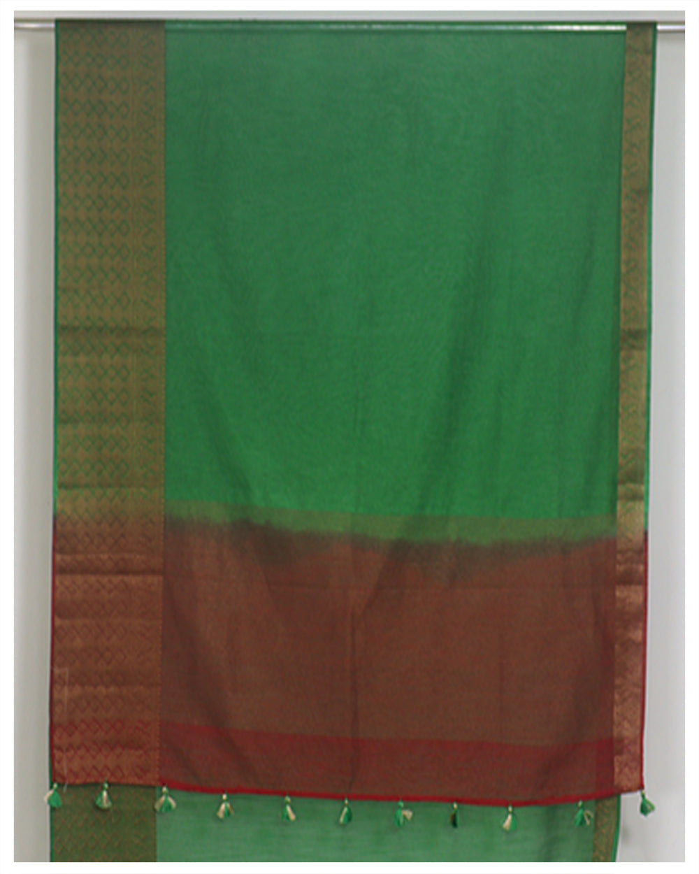 Green colour semi jute saree for party wear and casual wear Sarees sreevalsamsilks