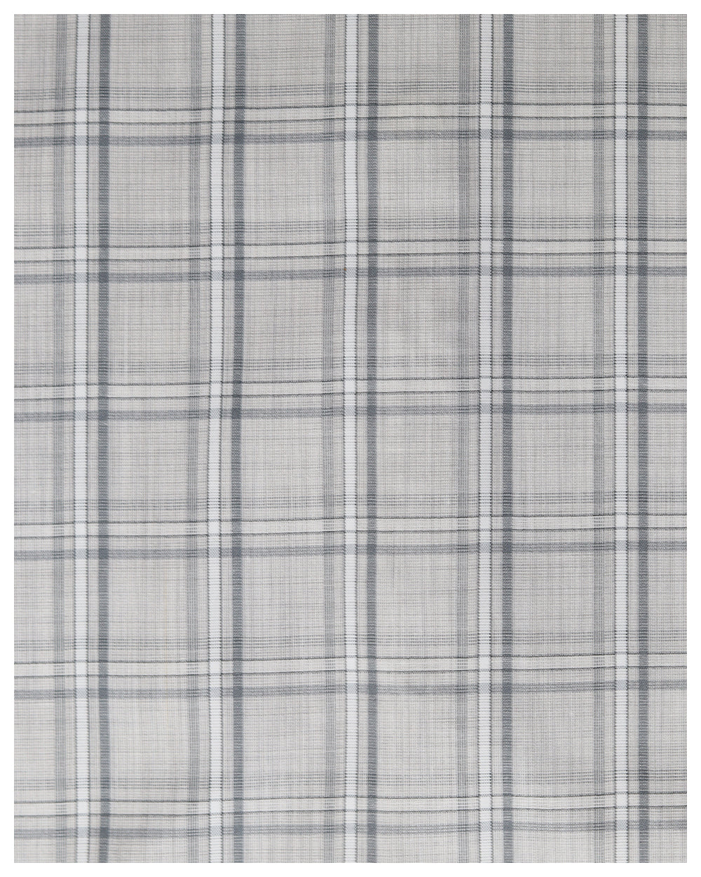 Accoy Checked Ivory Formal Shirt.
