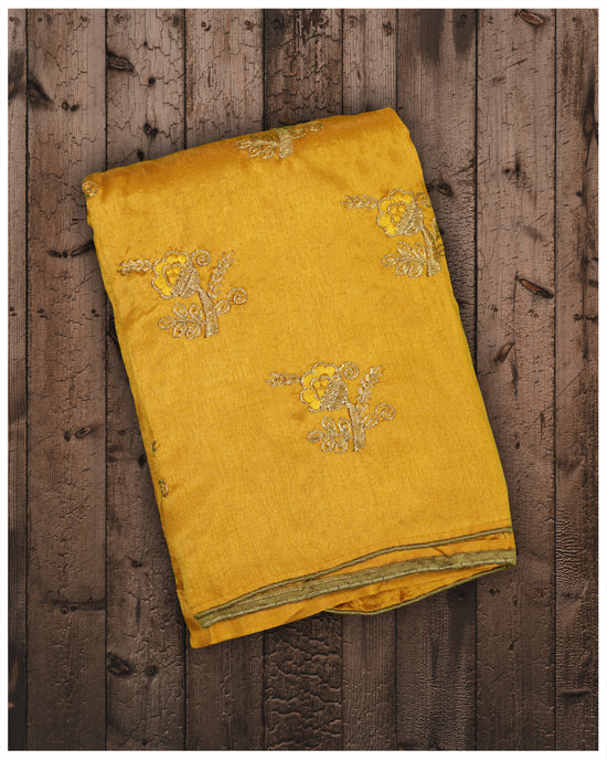 Yellow Color Synthetic Fancy Saree