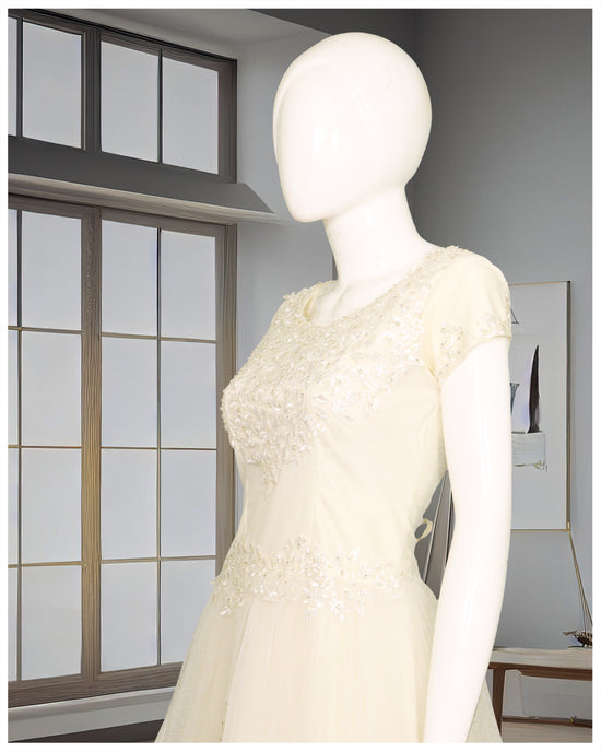 Cream Color Wedding Gown
