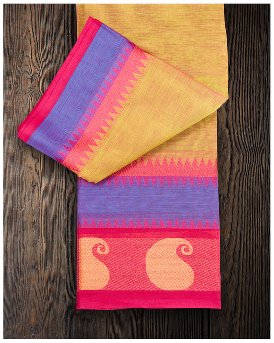 Multicolor Handloom Cotton Saree