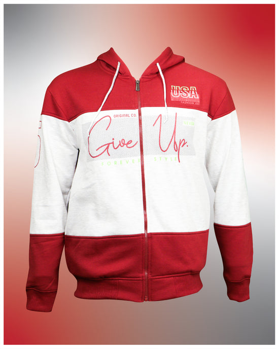 Red White Color Hoodies