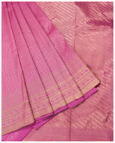 traditional bridal wear  sarees  saree  Lotus Pink Color Brocade Bridal Saree  Lotus Pink Color Bridal Saree  kerala bridal saree collections  Brocade Bridal Saree  bridal wears  bridal wear  Bridal sarees  Bridal saree collections  Bridal saree  bridal collections  bridal collection
